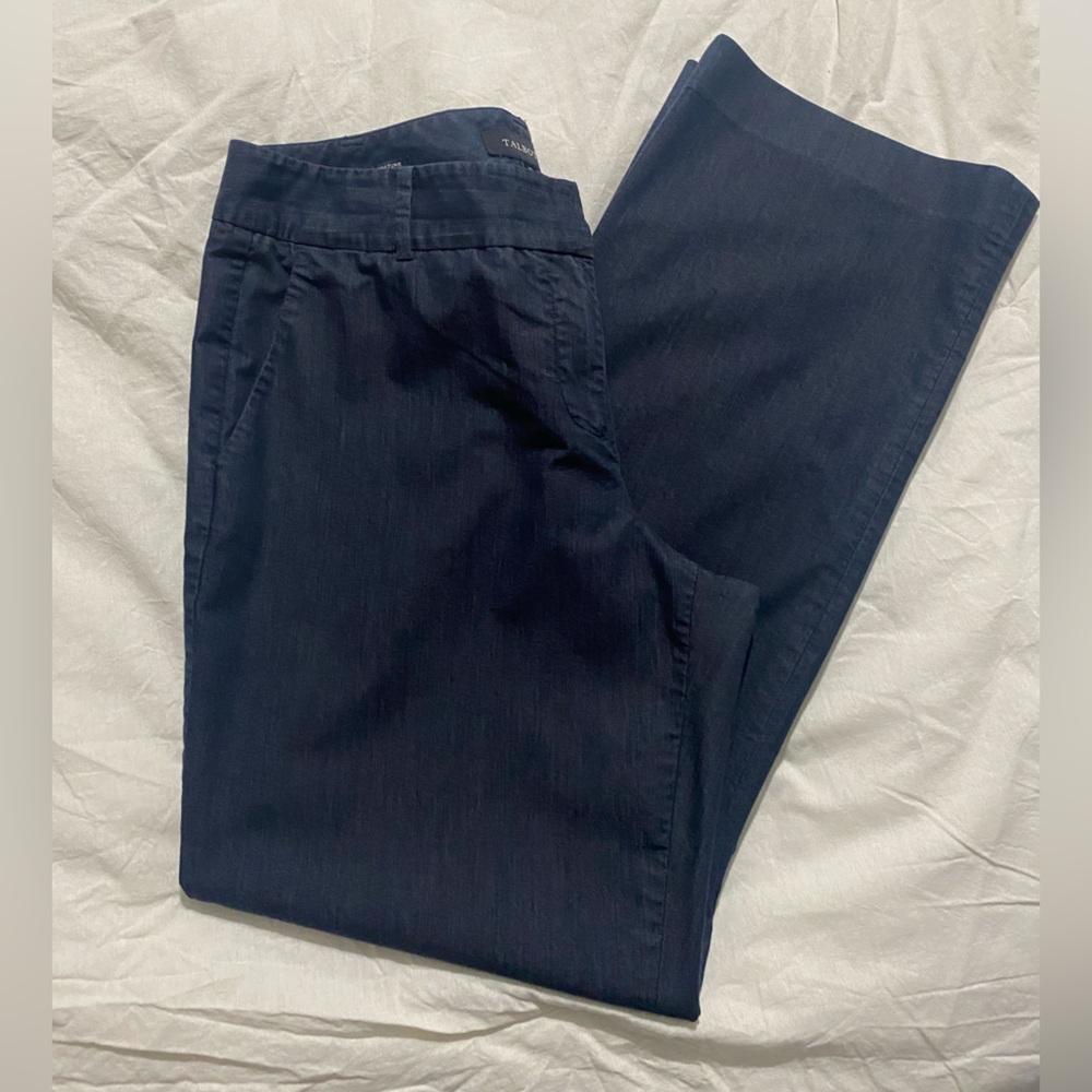 Talbots Size 10 Boot Cut Dress Pants Navy Blue